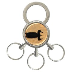 Lone Duck 3-ring Key Chain by tammystotesandtreasures