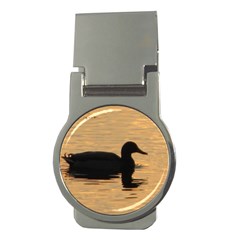 Lone Duck Money Clip (round) by tammystotesandtreasures