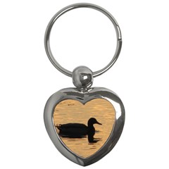 Lone Duck Key Chain (heart) by tammystotesandtreasures