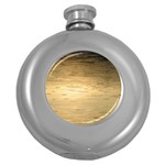 Rain Drops Hip Flask (Round) Front