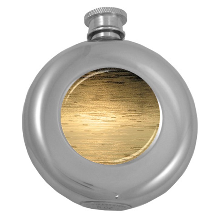 Rain Drops Hip Flask (Round)