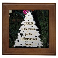 Jesus Is The Reason Framed Ceramic Tile by tammystotesandtreasures