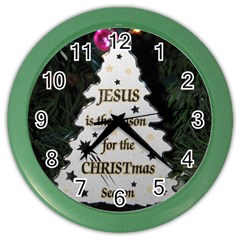 Jesus Is The Reason Colored Wall Clock