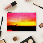 Pink Sunset Medium Makeup Purse Front