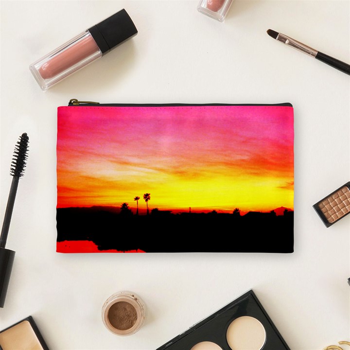 Pink Sunset Medium Makeup Purse