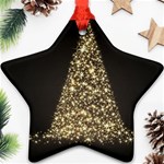 Christmas Tree Sparkle Jpg Ceramic Ornament (Star) Front