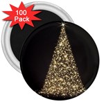 Christmas Tree Sparkle Jpg 100 Pack Large Magnet (Round) Front