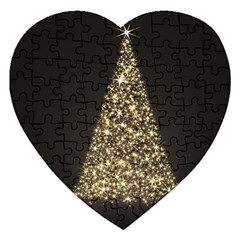 Christmas Tree Sparkle Jpg Jigsaw Puzzle (heart)