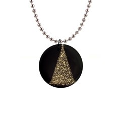 Christmas Tree Sparkle Jpg Mini Button Necklace