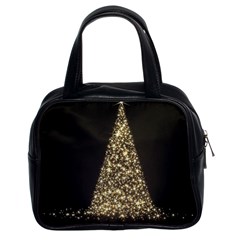 Christmas Tree Sparkle Jpg Twin-sided Satched Handbag