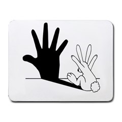 Rabbit Hand Shadow Small Mouse Pad (rectangle) by rabbithandshadow