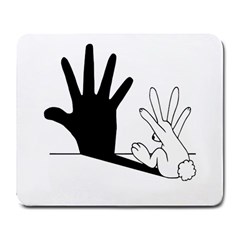 Rabbit Hand Shadow Large Mouse Pad (rectangle) by rabbithandshadow