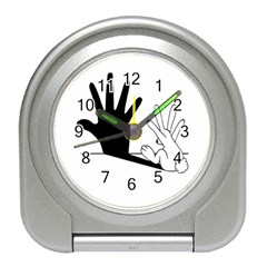 Rabbit Hand Shadow Desk Alarm Clock by rabbithandshadow