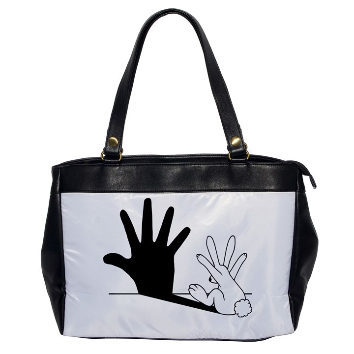 Rabbit Hand Shadow Single-sided Oversized Handbag