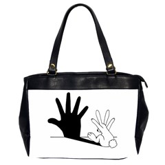 Rabbit Hand Shadow Twin-sided Oversized Handbag by rabbithandshadow