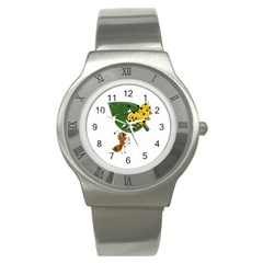 Animal World Stainless Steel Watch (round) by AnimalWorld