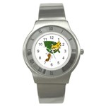 Animal World Stainless Steel Watch (Round) Front