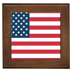 Flag Framed Ceramic Tile