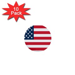 Flag 10 Pack Mini Button (Round)