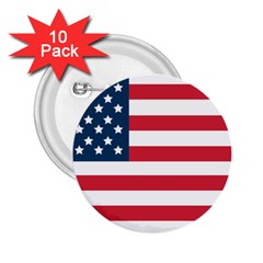 Flag 10 Pack Regular Button (round) by tammystotesandtreasures