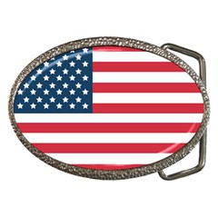 Flag Belt Buckle (Oval)