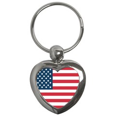 Flag Key Chain (heart) by tammystotesandtreasures