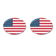 Flag Oval Cuff Links by tammystotesandtreasures