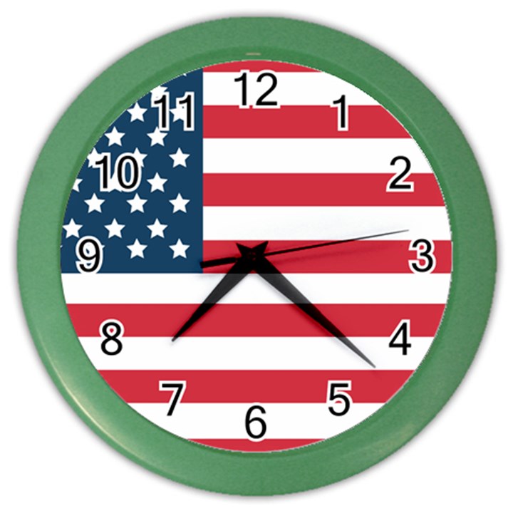 Flag Colored Wall Clock