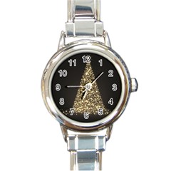 Christmas Tree Sparkle Jpg Classic Elegant Ladies Watch (round) by tammystotesandtreasures