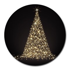 Christmas Tree Sparkle Jpg 8  Mouse Pad (round) by tammystotesandtreasures