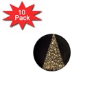 Christmas Tree Sparkle Jpg 10 Pack Mini Magnet (Round) Front