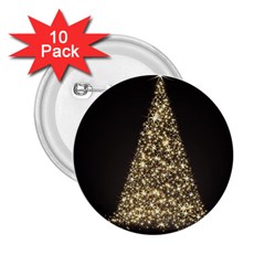 Christmas Tree Sparkle Jpg 10 Pack Regular Button (round) by tammystotesandtreasures