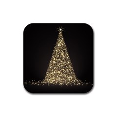 Christmas Tree Sparkle Jpg Rubber Drinks Coaster (square) by tammystotesandtreasures