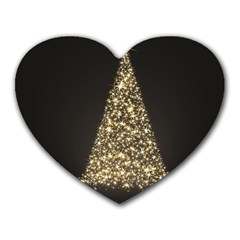 Christmas Tree Sparkle Jpg Mouse Pad (heart) by tammystotesandtreasures