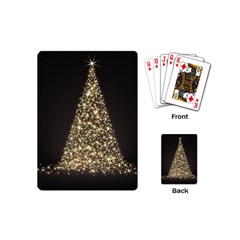 Christmas Tree Sparkle Jpg Playing Cards (mini)