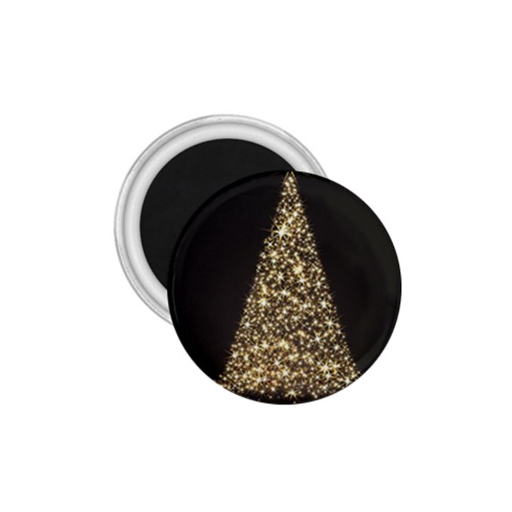 Christmas Tree Sparkle Jpg Small Magnet (Round)