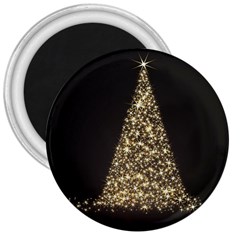 Christmas Tree Sparkle Jpg Large Magnet (round) by tammystotesandtreasures