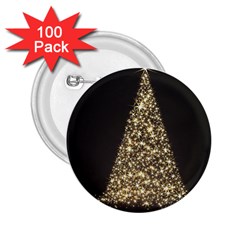 Christmas Tree Sparkle Jpg 100 Pack Regular Button (round) by tammystotesandtreasures