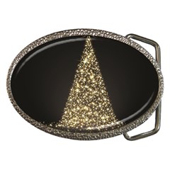 Christmas Tree Sparkle Jpg Belt Buckle (oval) by tammystotesandtreasures