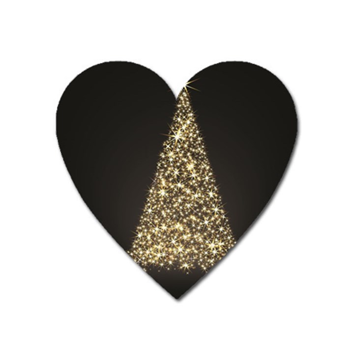 Christmas Tree Sparkle Jpg Large Sticker Magnet (Heart)