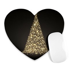 Christmas Tree Sparkle Jpg Mouse Pad (heart) by tammystotesandtreasures