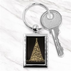 Christmas Tree Sparkle Jpg Key Chain (rectangle)