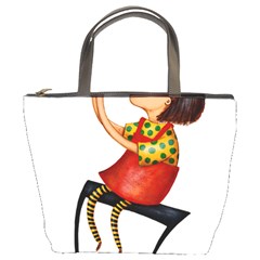 Music Girl Bucket Handbag