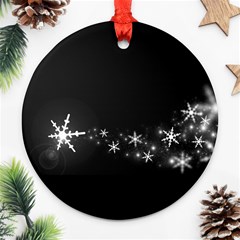 White Christmas By Juggernaut 4 Ceramic Ornament (round)