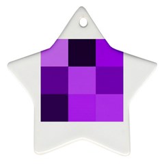 Purple Shades Ceramic Ornament (star) by PurpleVIP