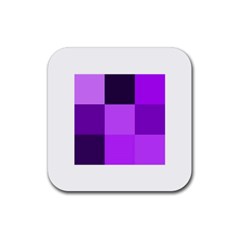 Purple Shades Rubber Drinks Coaster (square)