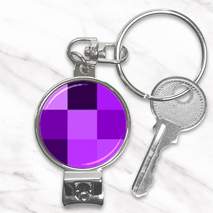 Purple Shades Nail Clippers Key Chain