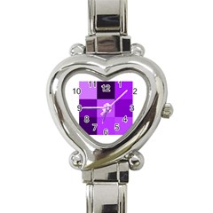 Purple Shades Classic Elegant Ladies Watch (heart)