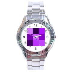 Purple Shades Stainless Steel Analogue Watch (round)