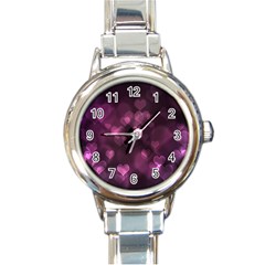 Purple Bokeh Classic Elegant Ladies Watch (round) by PurpleVIP